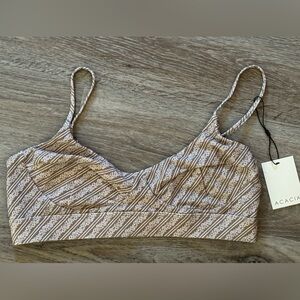 Acacia paisley bikini top NWT